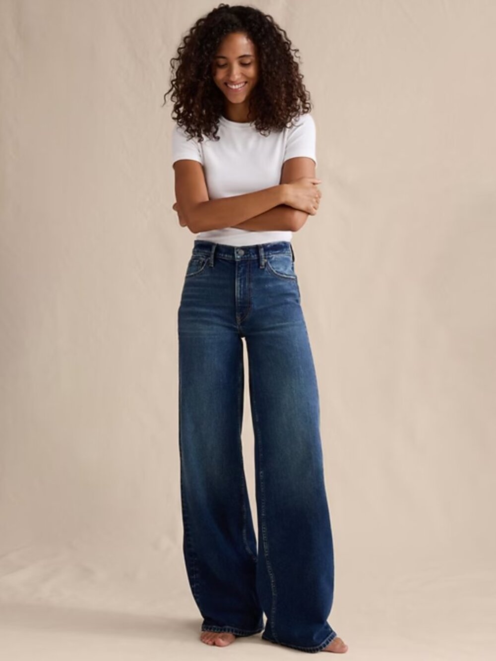 Banana Republic The Icon Classic Wide-Leg Jean Size 30